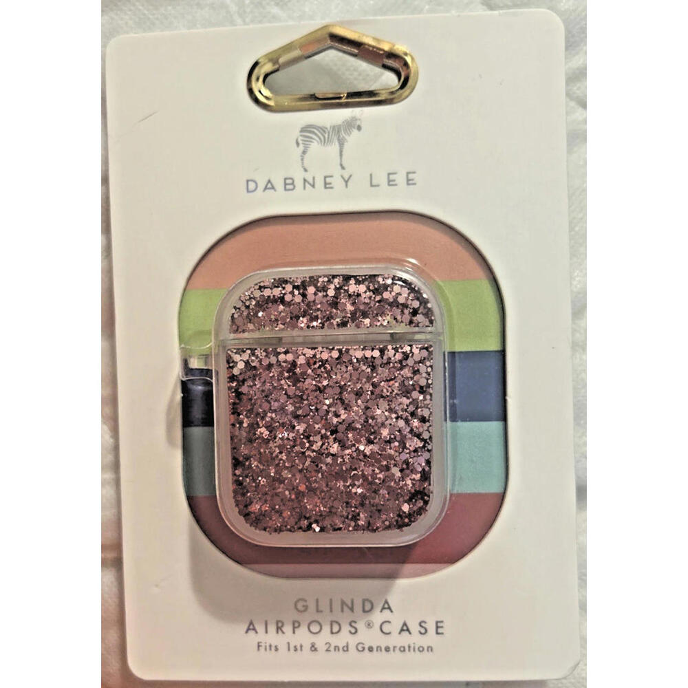 Dabney Lee Foil Pink Glitter Gilnda Wicked Airpods Case For 1st & 2nd Gen New